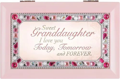 Miniatura 2 de Cottage Garden Sweet Granddaughter I Love You - Caja de música rosa mate Plays You are My Sunshine
