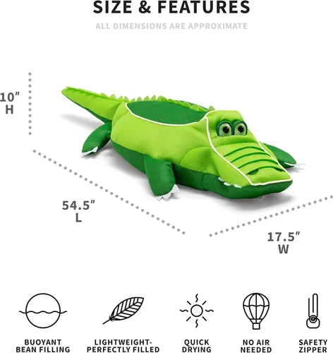 Miniatura 2 de Big Joe Pool Petz Animal Pool Toy Float Cocodrilo (Alligator)