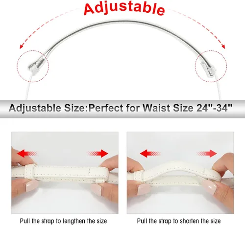 Miniatura 2 de SUOSDEY Cinturones ajustados occidentales de moda para mujer, cinturón de cuero ajustable para vestidos con hebilla vintage