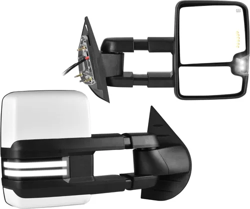 Miniatura 14 de YITAMOTOR Espejo de Remolque Compatible con 2014 2015 2016 2017 2018 Silverado 1500 2500 3500 Avalanche Tahoe Suburban, GMC Sierra Yukon, Telescopio