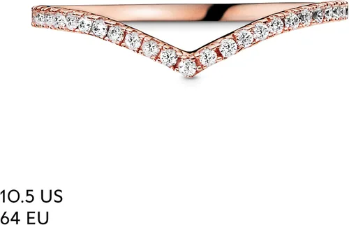Miniatura 7 de PANDORA Jewelry - Anillo de circonita cúbica brillante en rosa, Metal, Zirconia cúbica