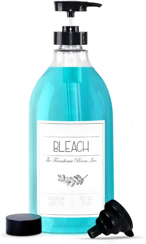 Miniatura 9 de The Farmhouse Room Inc. Dispensador de Jabón para Baño - Dispensador de Botella de Bomba para Detergente Líquido de Lavandería - Plástico PET Libre