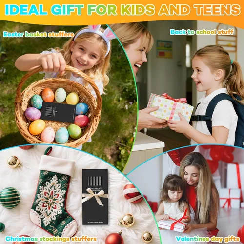 Miniatura 2 de nsxsu Suministros de arte para niños, adolescentes y adultos, 8 lápices arcoíris, suministros de dibujo, lápices de colores gigantes para dibujar