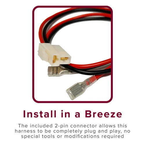 Miniatura 4 de AlveyTech Arnés universal de cableado de batería de 10 pulgadas, 2 pines, 600 V, 14 AWG, cable de repuesto para minimoto, Mega Moto, Pulse, Scooter