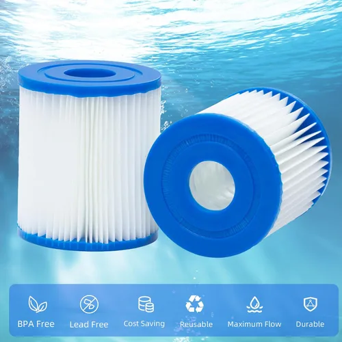 Miniatura 2 de Filtro de piscina tipo I, cartuchos de filtro para tamaño 1, cartucho de filtro de tamaño I para piscinas, cartucho de filtro de bomba de 330 6