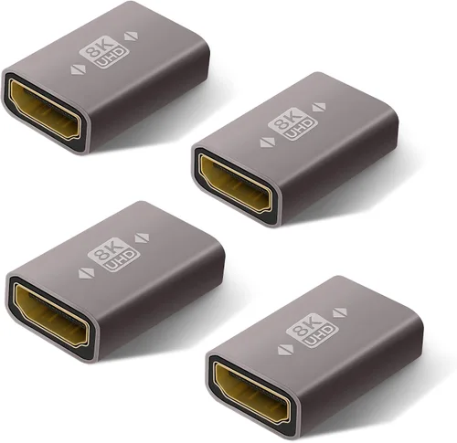 Miniatura 11 de Adaptador HDMI Plano de 8K de 90 Grados y 270 Grados Chapado en Oro Paquete de 2, Adaptador Plano Vertical HDMI Macho a Hembra en Ángulo Recto