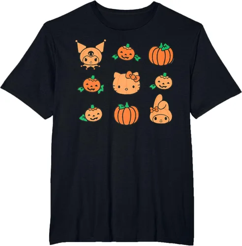 Miniatura 26 de Camiseta de Halloween Hello Kitty My Melody Kuromi Pumpkins