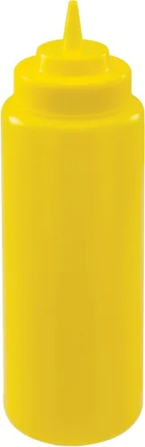 Miniatura 5 de Winco Juego de botellas exprimibles de 6 piezas, 8 onzas, color rojo, mediano
