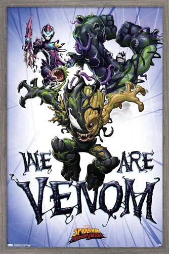 Miniatura 10 de Trends International Marvel Comics TV - Póster de pared de Spider- Man: Maximum Venom - We Are Venom, 22.375 x 34 pulgadas, versión enmarcada