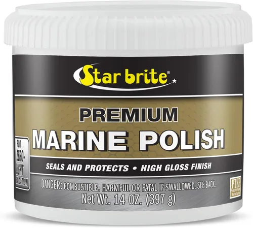 STAR BRITE Esmalte marino de alta calidad, máxima protección UV y acabado de alto brillo, los inhibidores UV dejan de decolorar, tizar y oxidar