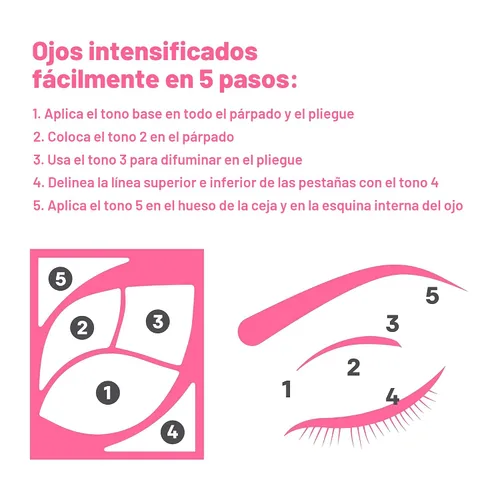 Miniatura 8 de Almay Paleta de Sombras de Ojos, Maquillaje de Ojos de Larga Duración, Imprimación Enriquecida con Vitamina E Antioxidante, Hipoalergénica, 040 Ojos