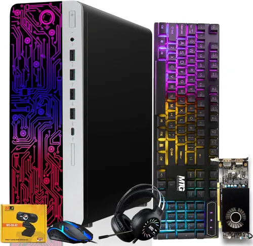 Miniatura 13 de TechMagnet PC de escritorio HP G3 para juegos, Intel Core i7 6ª generación, gráficos RX 550, 16 GB de RAM, SSD de 1 TB Disco duro de 2 TB, monitor