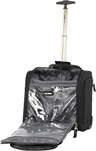 Miniatura 7 de Steve Madden Colección de equipajes de diseñador 3 piezas Softside expansible ligero juego de viaje incluye bolsa debajo del asiento 20 pulgadas