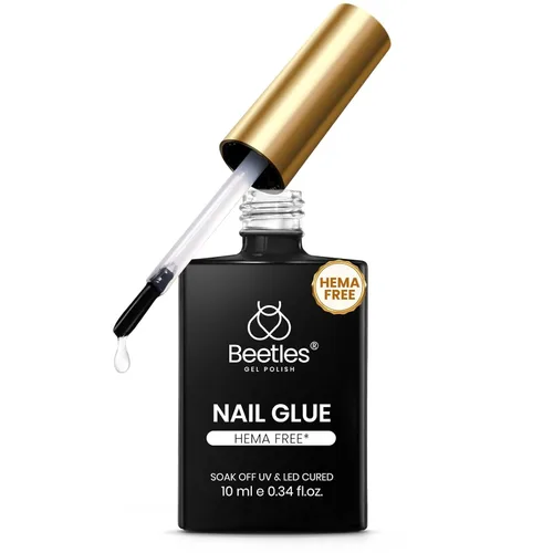 Miniatura 29 de Beetles 9 en 1 Pegamento de Gel para Uñas de Acrílico, 2 Piezas de 10ml Super Fuerte Pegamento de Uñas para Puntas de Uñas Postizas Transparentes