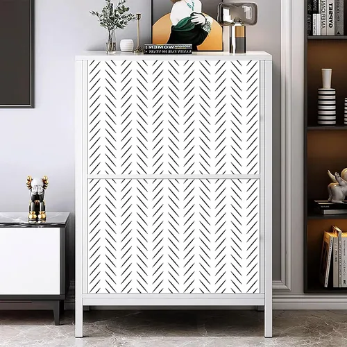 Miniatura 4 de Yun-aeon Papel tapiz de espiga en blanco y negro de 17.5 x 160 pulgadas, moderno papel de contacto geométrico extraíble, papel tapiz autoadhesivo