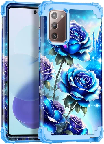 Miniatura 12 de Miqala Funda para Galaxy S9, brilla en la oscuridad, tres capas, resistente, a prueba de golpes, protección de cuerpo completo, parachoques