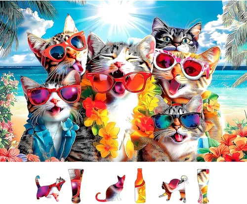 Miniatura 16 de MINIWAN Rompecabezas de 300 piezas de la Costa Amalfi, rompecabezas de alta calidad para adultos, estilo rústico, 17 x 11 pulgadas Premium Jigsaw