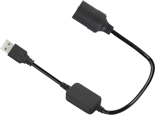 Miniatura 2 de USB A macho a 12 V encendedor de cigarrillos de coche hembra convertidor de cable USB adaptador de encendedor de cigarrillos para coche grabadora