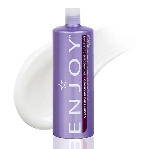 Miniatura 8 de Enjoy Champú clarificante, limpieza profunda y quelante, desintoxicación del cabello sin sulfato, elimina minerales de agua dura, cloro