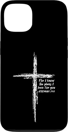 Miniatura 7 de Cross I Know The Plans Verse Bible Jesus God - Funda de regalo cristiana para iPhone 17