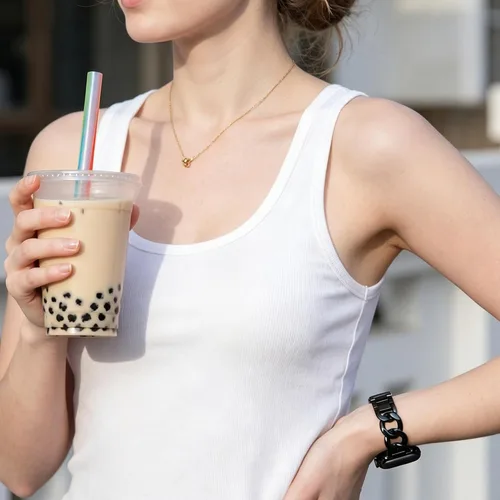 Miniatura 3 de Correas de cadena cool de 38/40/41/42/44/45/46mm para mujeres compatibles con las correas de Apple Watch Series 11/ SE3/10/9/8/7/6/5/4, pulsera