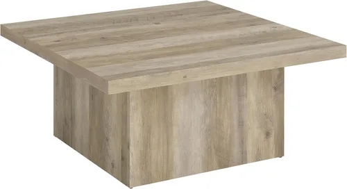 Miniatura 8 de Coaster Home Furnishings Zetta Mesa de Centro Cuadrada para Cóctel de Sala de Estar Chapa Laminada Diseñada Ecológica con Aspecto de Madera