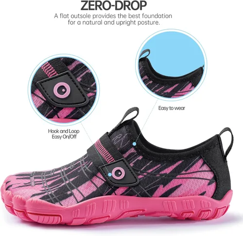 Miniatura 5 de SEEKWAY Barefoot Water Shoes for Kids - Wide Toe Box and Quick-Dry Sand Shoes Toddler for Hiking Swim Beach Pool Kayak Sport Accessories, Camping