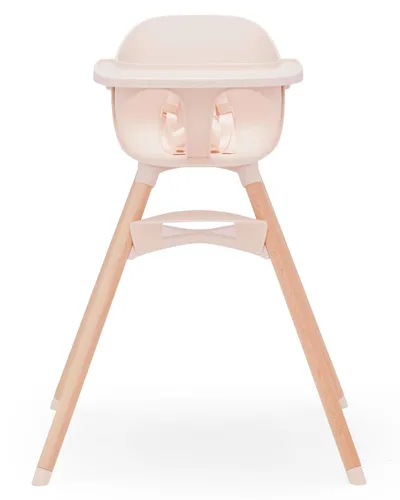 Lalo The Chair - Silla alta convertible 3 en 1 para bebés y niños pequeños, bandeja apta para lavavajillas, reposapiés ajustable, Grapefruit Pomelo