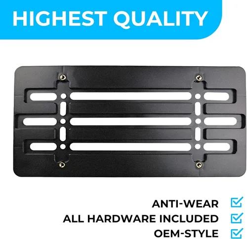 Miniatura 5 de Soporte de placa frontal compatible con Chevrolet 2000-2025, incluye kit de montaje con 6 tornillos y llave, soporte de placa duradero
