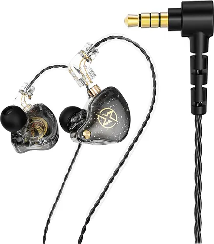 Miniatura 17 de FEDAI DX2 - Auriculares con monitor de oído, sonido superior con cable con controlador dual dinámico, auriculares profesionales con aislamiento