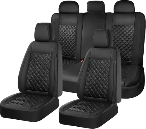 Miniatura 32 de FLORICH Fundas de asiento delantero de automóvil, fundas de asiento de cuero para automóviles, protector de asiento de automóvil, impermeable