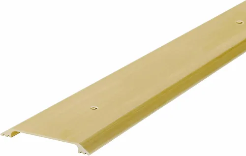 Miniatura 7 de M-D Building Products 09563 1-3/4 pulg. x 1/8 pulg. x 36 in. Umbral de perfil plano de aluminio dorado para puertas interiores