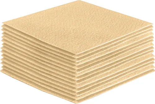 Miniatura 221 de FabricLA Hojas de fieltro acrílico para manualidades, cuadrados de fieltro precortados suaves de 4 x 4 pulgadas (3.9 in x 3.9 in), utiliza hojas