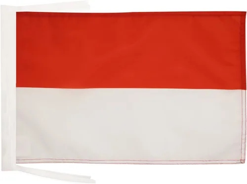 Miniatura 1035 de Bandera de México AZ FLAG, 45.7 x 30.5 cm, con cordones - Pequeñas banderas mexicanas de 30 x 45 cm - Bandera de 45.7 x 30.5 cm