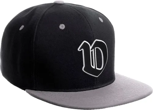 Miniatura 1684 de Daxton Gorra clásica con visera de billete plano con letras del alfabeto inglés antiguo de la A a la Z