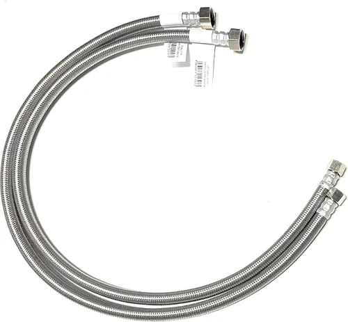 Miniatura 25 de Línea de conector de suministro de agua para grifo, línea de suministro de grifo, rosca de compresión hembra de 3/8 x rosca de tubo de hierro hembra