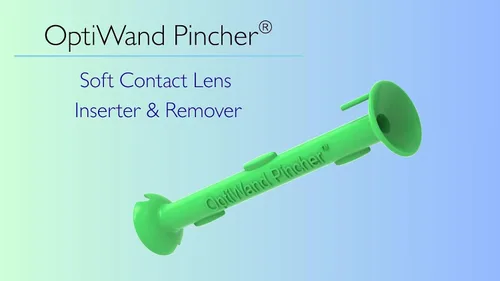 Miniatura 2 de OptiWand Pincher - Paquete de 2 herramientas portátiles de extracción e inserción de lentes de contacto suaves de goma de silicona, aplicador
