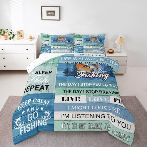 Miniatura 14 de Feelyou Juego de edredón de zorro ártico, juego de ropa de cama para niños y niñas, bonito edredón de animales salvajes, juego de edredón 1 juego