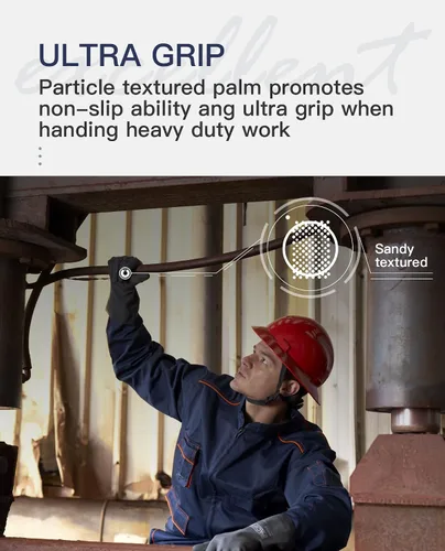 Miniatura 4 de PACIFIC PPE Guantes resistentes a productos químicos, guantes de goma industriales de gran resistencia, resistentes a ácidos, alcalinos y aceite, 32