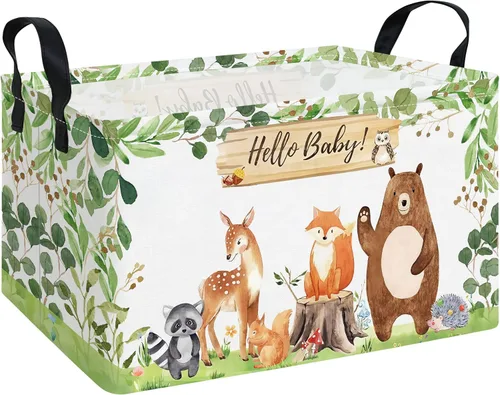 Miniatura 8 de Cesta de almacenamiento rectangular, lindo organizador de tela para juguetes de mascotas/niños, libros o ropa. Perfecta para habitaciones de niños