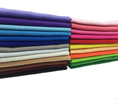 Miniatura 9 de 24 unidades, frazada de 1.4mm de espesor de tela de fieltro suave de diversos colores, colcha de fieltro con retazos de cuadrados cosidos