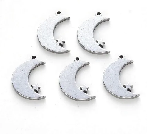 Miniatura 21 de Craftdady Colgantes de eslabones de conector de acero inoxidable, colgantes de mariposa con marco de metal, adornos colgantes para hacer joyas