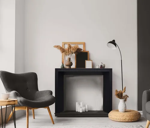 Miniatura 8 de Creative Co-Op Moderna chimenea de chimenea, color negro