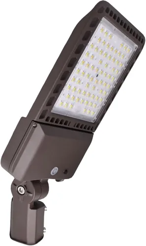 Miniatura 11 de Paquete de 4 luces LED de estacionamiento para exteriores de 300 W con fotocélula del atardecer al amanecer y ajustador deslizante, luz diurna