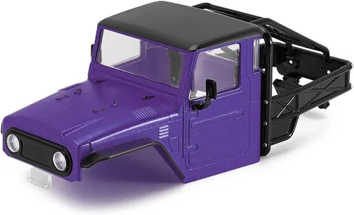 Miniatura 10 de INJORA 87g IR40 Camión Cuerpo Casco con Jaula de Tubo para 1/18 TRX4M Defender Bronco Pieza de Mejora (Azul)
