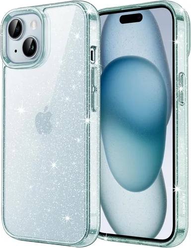 Miniatura 11 de JETech - Funda con purpurina para iPhone 15 de 6.1 pulgadas, funda brillante a prueba de golpes, bonita y brillante para mujeres y niñas (negro)