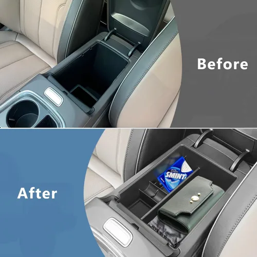 Miniatura 4 de POSAID Organizador de consola central para Hyundai Santa Cruz 2022 2023 2024 Bandeja de reposabrazos de consola central para Hyundai Tucson NX4 2022