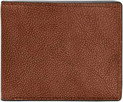 Miniatura 5 de Fossil Billetera de cuero delgada minimalista plegable con bolsillo frontal para hombres