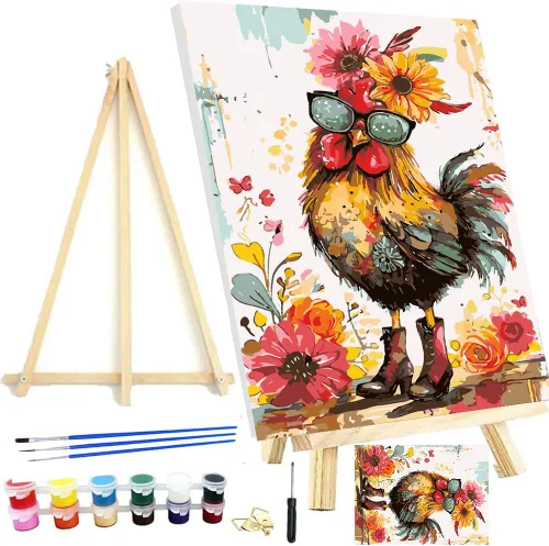 Miniatura 28 de Meothan Kits de pintura por números, pintura por números para adultos principiantes, kits de pintura de castillo de acuarela por números en lienzo 1