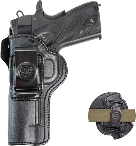 Maxx Carry Funda de cuero prémium para pistola OWB e IWB de 4 vías para Taurus 1911 de tamaño completo de 5 pulgadas | Colt 1911 | Kimber 1911 |